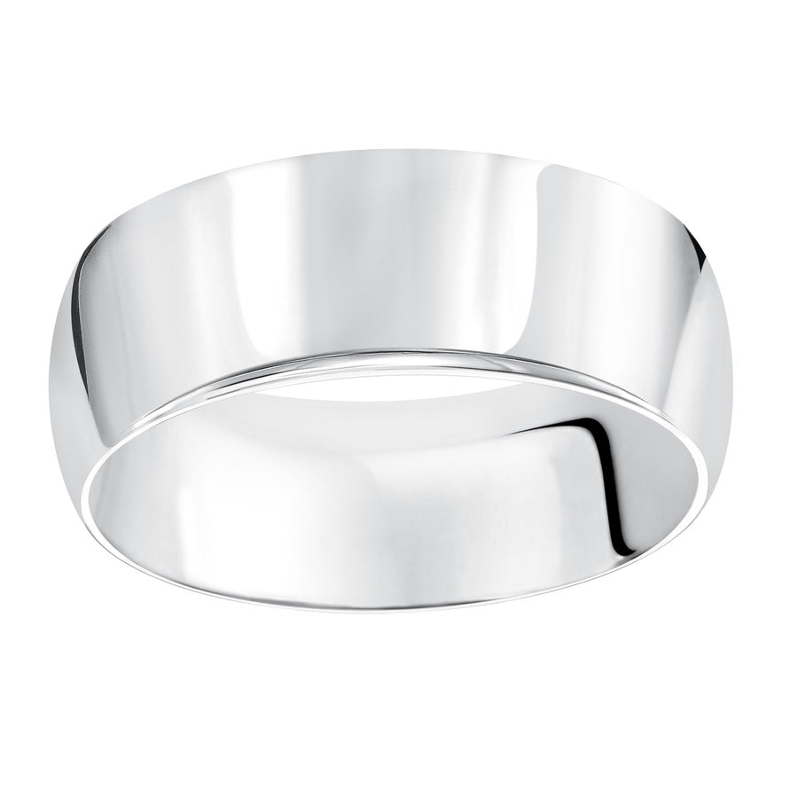 This low-dome, comfort fit band features a high polished finish for a timeless look that will last a lifetime.