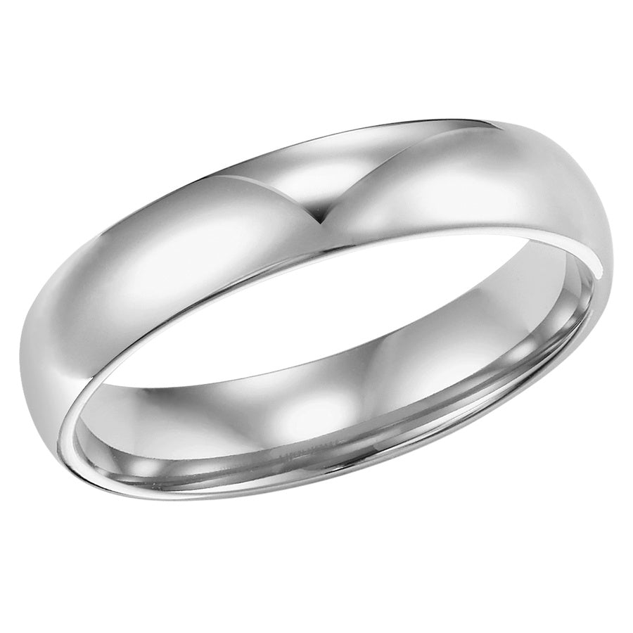 This low-dome, comfort fit band features a high polished finish for a timeless look that will last a lifetime.