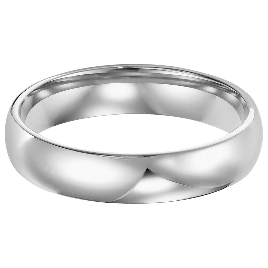 This low-dome, comfort fit band features a high polished finish for a timeless look that will last a lifetime.