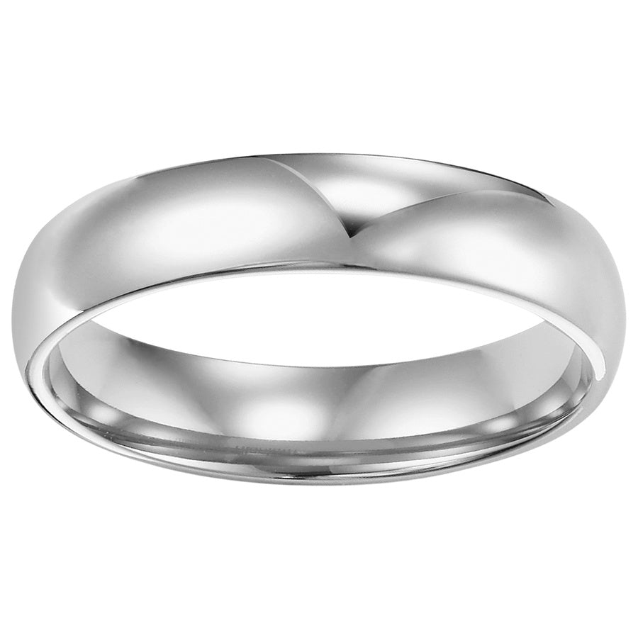 This low-dome, comfort fit band features a high polished finish for a timeless look that will last a lifetime.