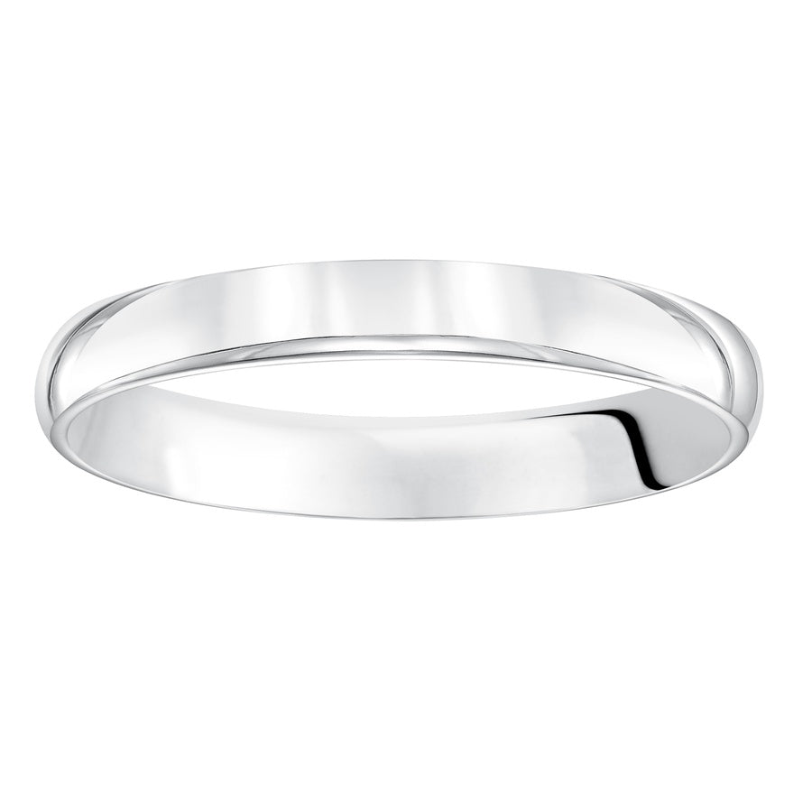 This low-dome, comfort fit band features a high polished finish for a timeless look that will last a lifetime.