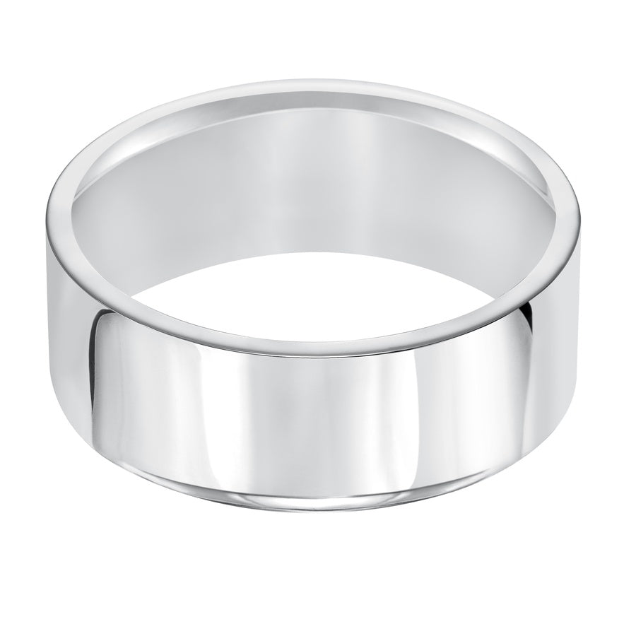 Crisp and classic, this comfort fit, 12mm wedding band features a high polished finish for a timeless look.