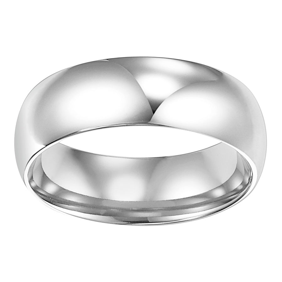 This low-dome, comfort fit band features a high polished finish for a timeless look that will last a lifetime.