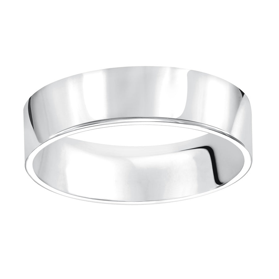 Crisp and classic, this comfort fit, 12mm wedding band features a high polished finish for a timeless look.
