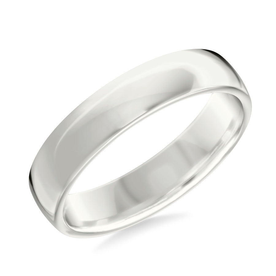 5MM Comfort Fit Band with a Euro Profile and Polished Finish