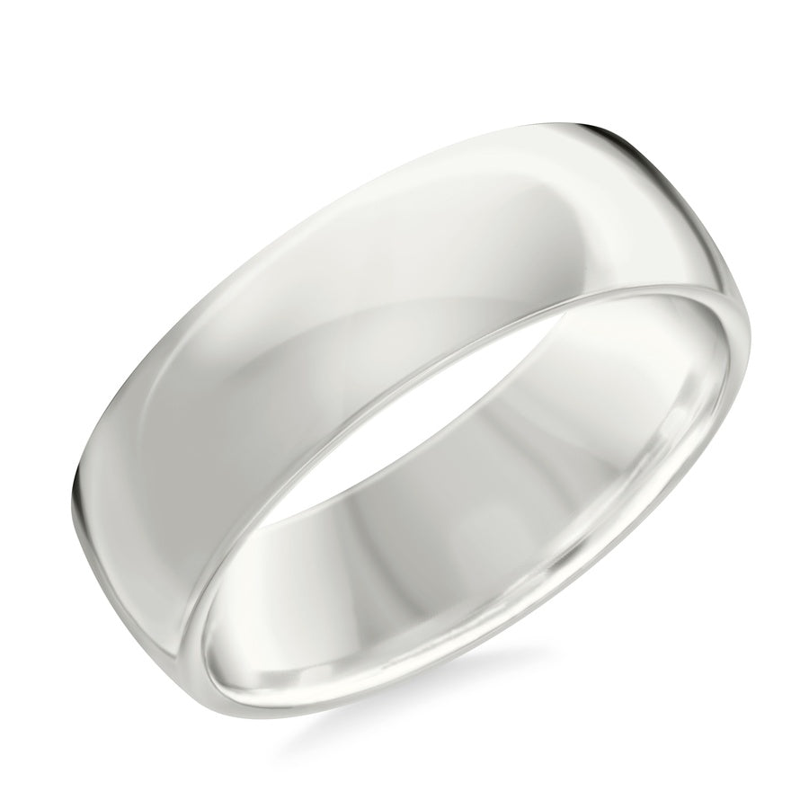7MM Comfort Fit Band with a Euro Profile and Polished Finish