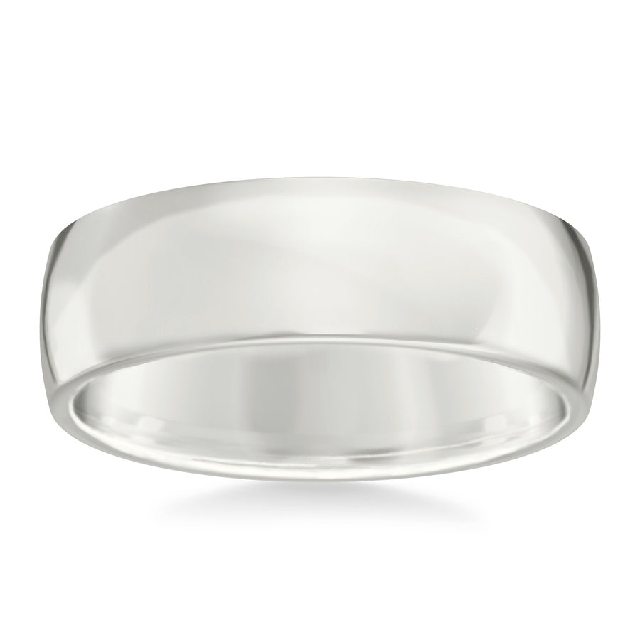 7MM Comfort Fit Band with a Euro Profile and Polished Finish