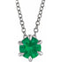 14k-white--natural-emerald-solitaire-16-18"-necklace
