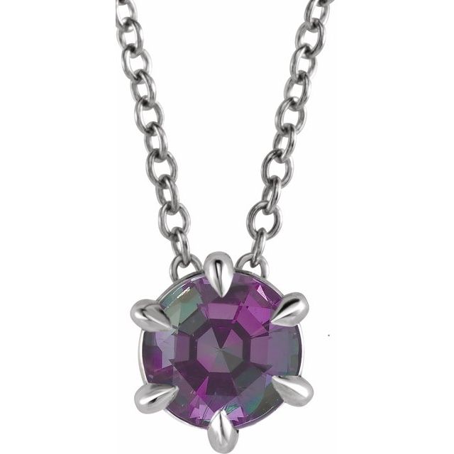14k-white--lab-grown-alexandrite-solitaire-16-18"-necklace