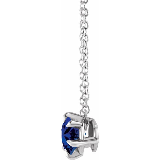14k-white-gold--lab-grown-blue-sapphire-solitaire-16-18"-necklace