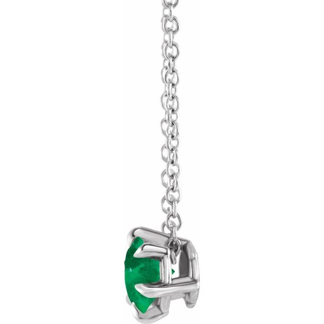 14k-white-gold--lab-grown-emerald-solitaire-16-18"-necklace