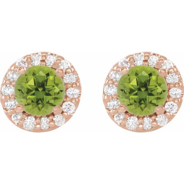 14K Yellow Gold|Natural Emerald|4 mm