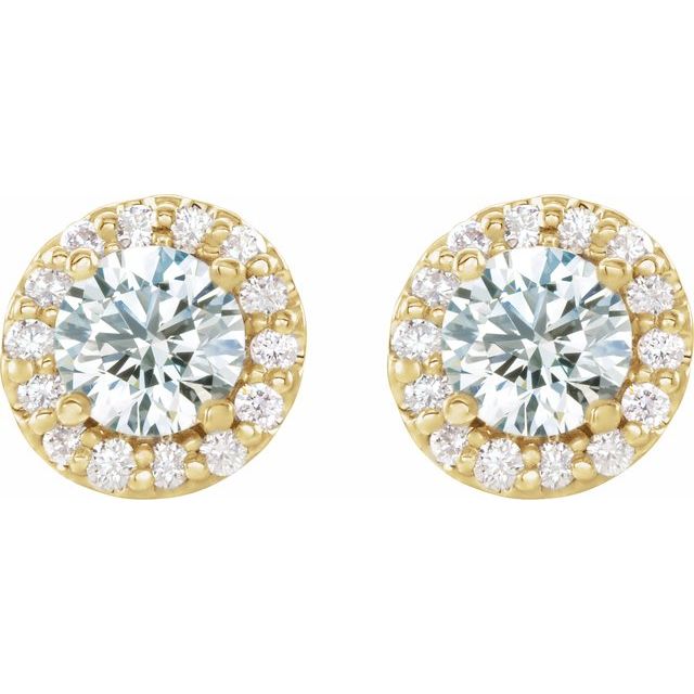14K Yellow Gold|Natural Emerald|4 mm