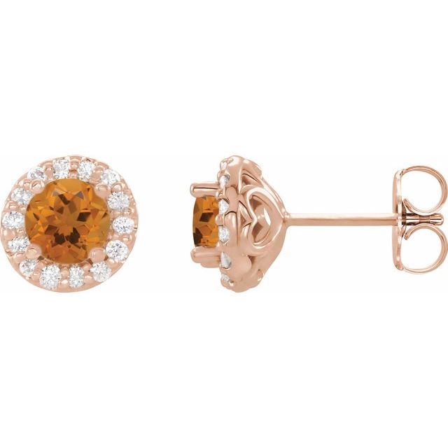 14K Yellow Gold|Natural Emerald|4 mm