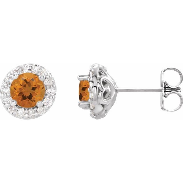 14K Yellow Gold|Natural Emerald|4 mm