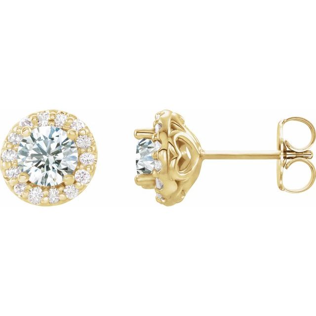 14K Yellow Gold|Natural Emerald|4 mm