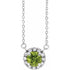 14k-white--natual-peridot-&-.03-ctw-natual-diamond-16"-necklace