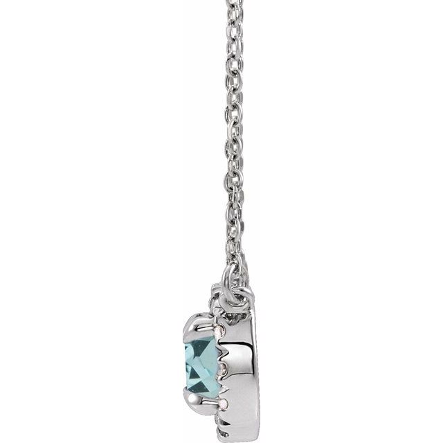 14k-white--natual-aquamarine-&-.03-ctw-natual-diamond-16"-necklace