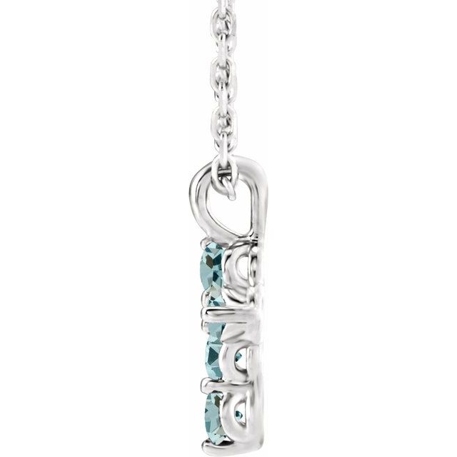 14k-white-natural-aquamarine-cross-16-18"-necklace