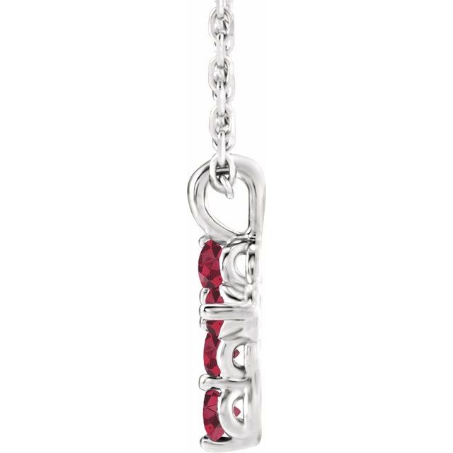 14k-white-lab-grown-ruby-cross-16-18"-necklace