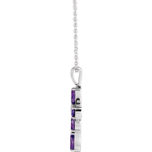 14k-white-natural-amethyst-cross-16-18"-necklace