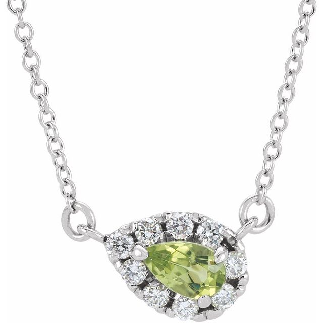 14k-white--natural-peridot-&-1/8-ctw-natural-diamond-16"-necklace