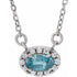 14k-white--natural-blue-zircon-&-.05-ctw-natural-diamond-16"-necklace
