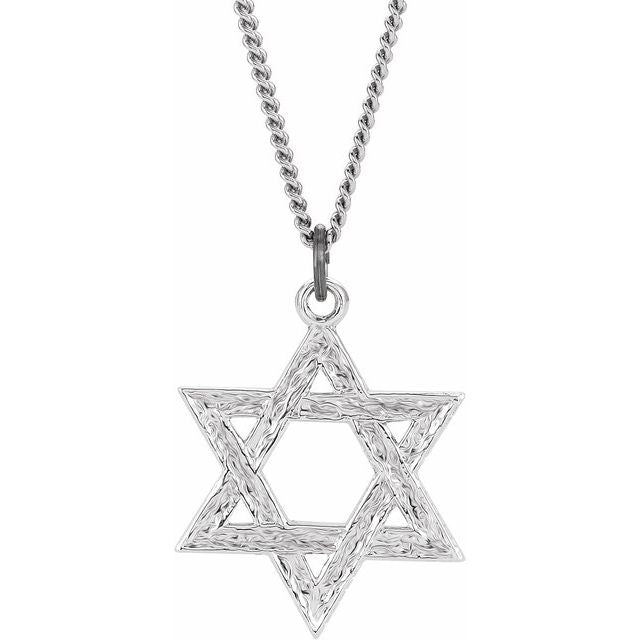sterling-silver---star-of-david-18"-necklace