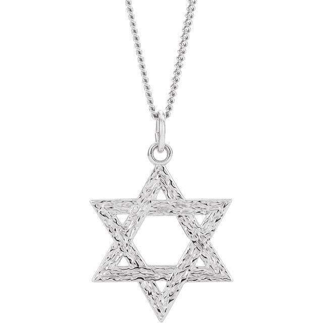 sterling-silver---star-of-david-18"-necklace