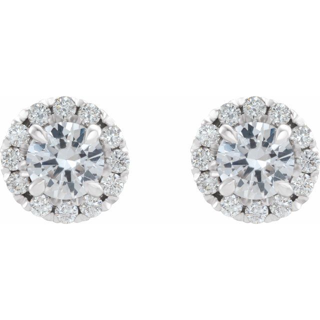 14k-white--natural-white-sapphire-&-1/5-ctw-natural-diamond-halo-style-earrings