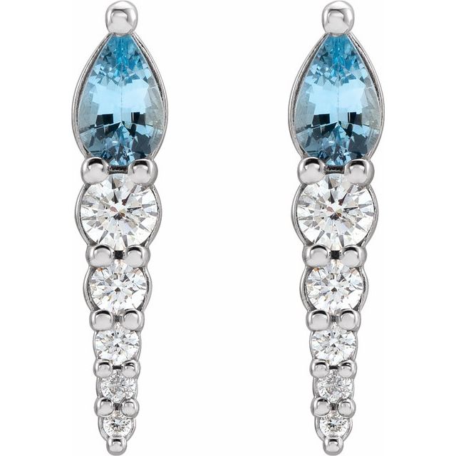 14k-white-natural-aquamarine-&-1/4-ctw-natural-diamond-earrings