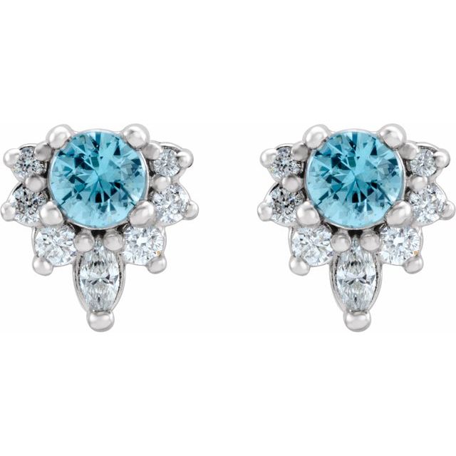 14k-white-natural-blue-zircon-&-1/6-ctw-natural-diamond-earrings