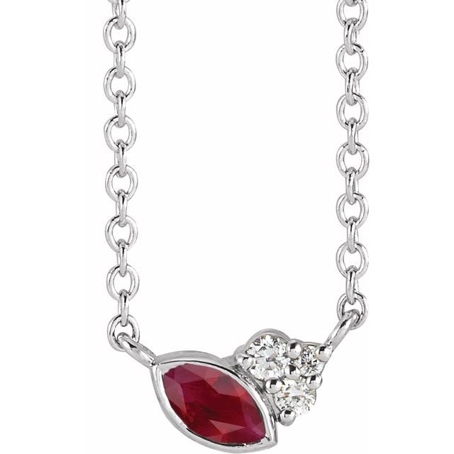 14k-white-lab-grown-ruby-&-.03-ctw-natural-diamond-16"-necklace