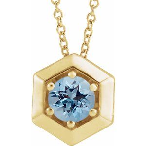 1/2 ct Diamond Solitaire Geometric Necklace
