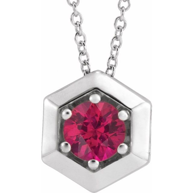 14k-white-lab-grown-ruby-geometric-16-18"-necklace