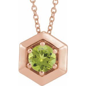 1/2 ct Diamond Solitaire Geometric Necklace