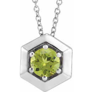 1/2 ct Diamond Solitaire Geometric Necklace