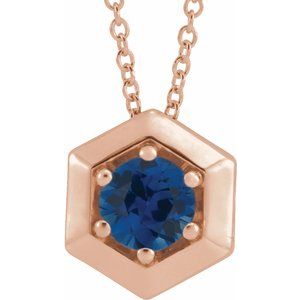 1/2 ct Diamond Solitaire Geometric Necklace