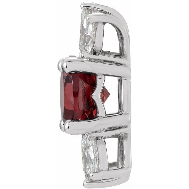 14k-white-natural-mozambique-garnet-&-1/5-ctw-natural-diamond-pendant
