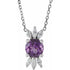 14k-white-natural-amethyst-&-1/5-ctw-natural-diamond-16-18"-necklace