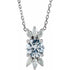 14k-white-natural-white-sapphire-&-1/5-ctw-natural-diamond-16-18"-necklace