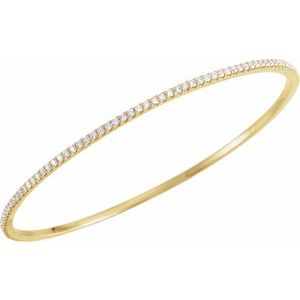 1 ct Diamond Accented Bangle Bracelet