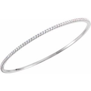 1 ct Diamond Accented Bangle Bracelet