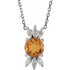 14k-white-natural-citrine-&-1/5-ctw-natural-diamond-16-18"-necklace