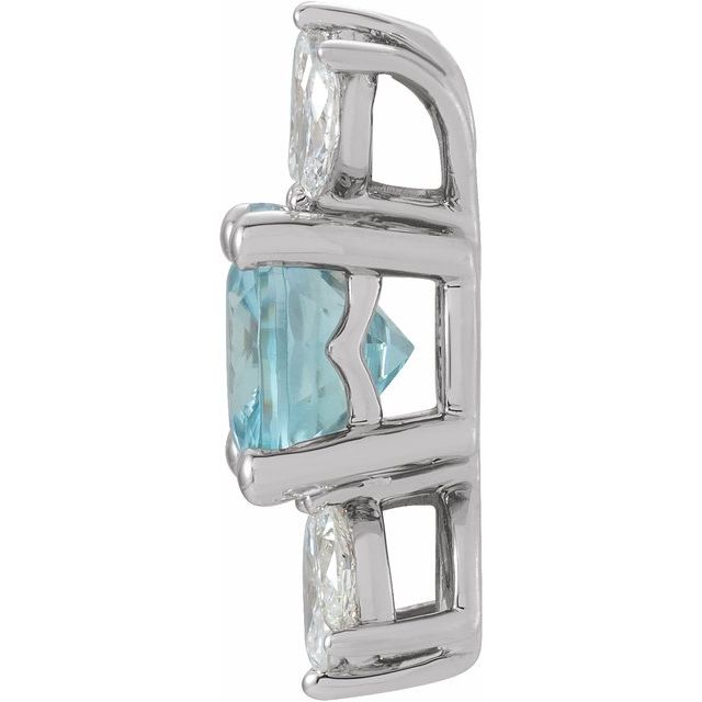 14k-white-natural-blue-zircon-&-1/5-ctw-natural-diamond-pendant