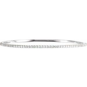 1 ct Diamond Accented Bangle Bracelet
