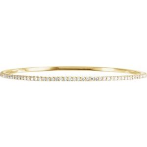 1 ct Diamond Accented Bangle Bracelet