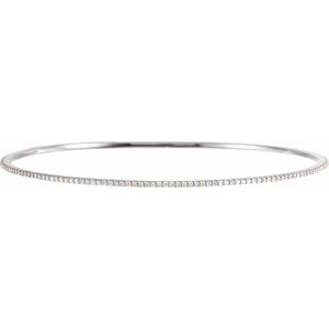 1 ct Diamond Accented Bangle Bracelet
