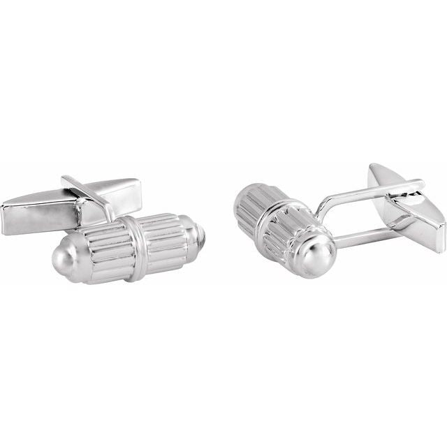 sterling-silver--barrel-cuff-links