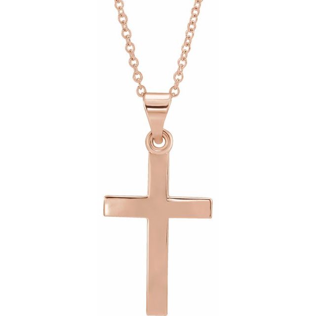14k-rose-cross-18"-necklace